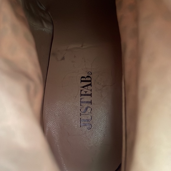 *NWOT Just Fab Leopard Print Ankle Booties Size 10 - Picture 5 of 5